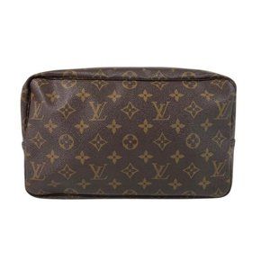 Louis Vuitton Monogram Trousse Toilette 28 Pouch Cosmetic Travel Handbag